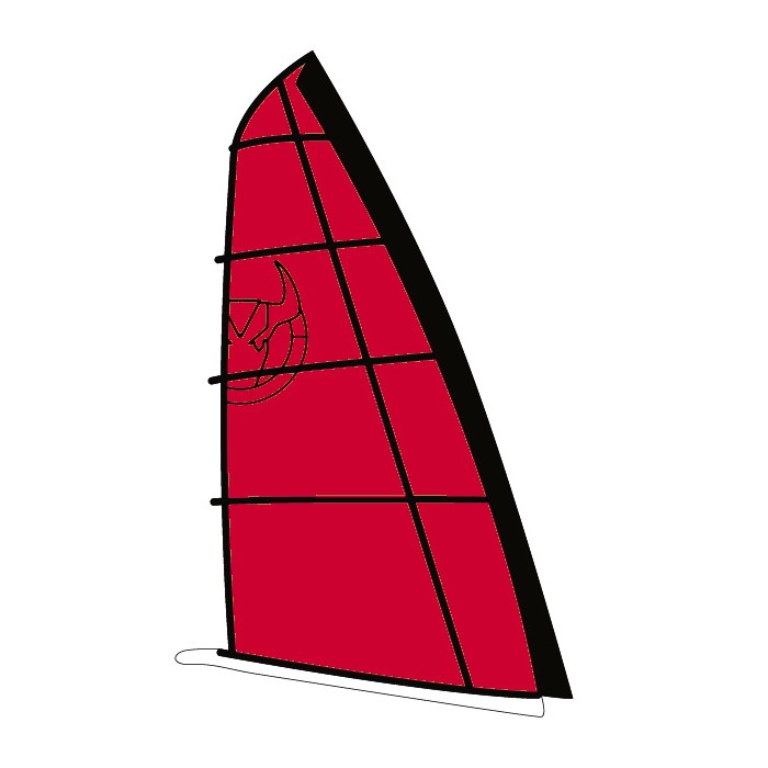 Mainsail windtrailer 7 m2